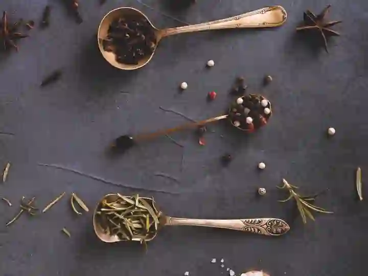 Especiarias e temperos variados